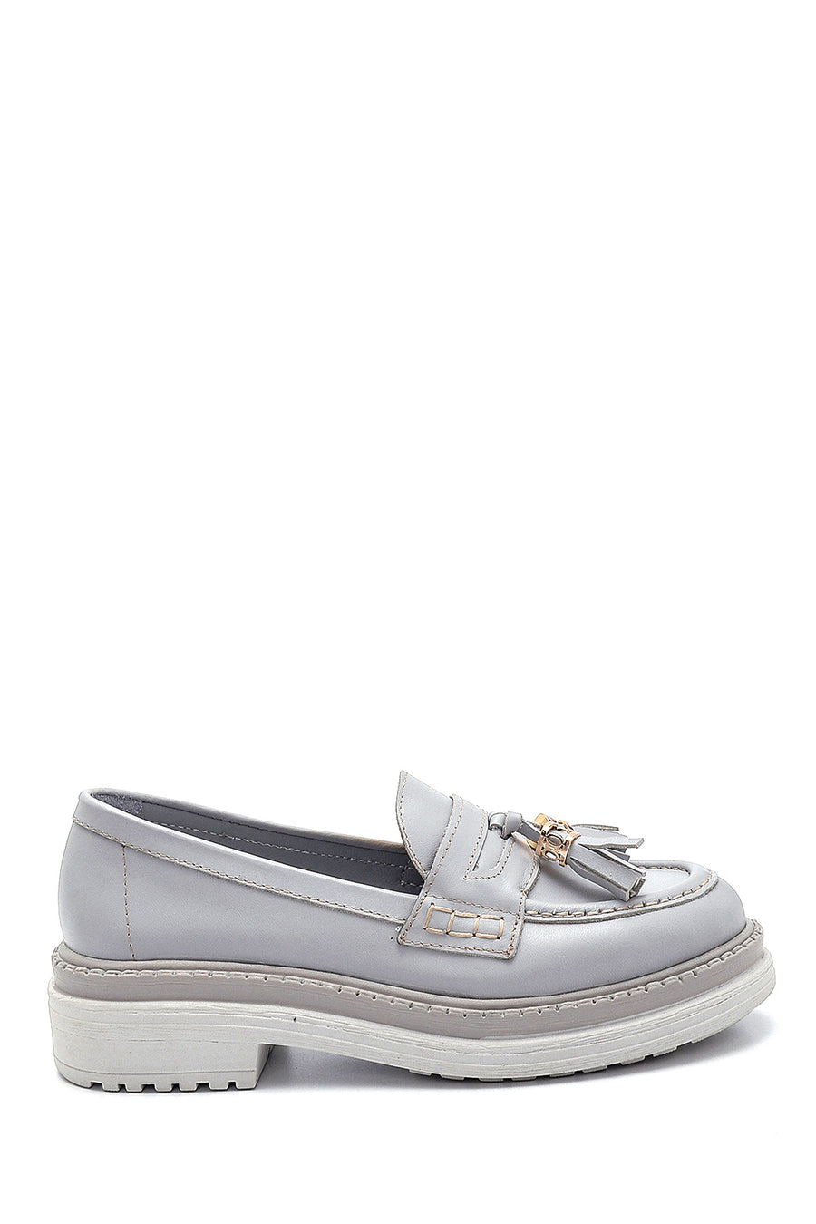 Women's Leather Tassel Detailed Loafer 21SFD180218 | Derimod