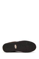 Woman Brown Lace-up Suede Leather Sneaker | Derimod