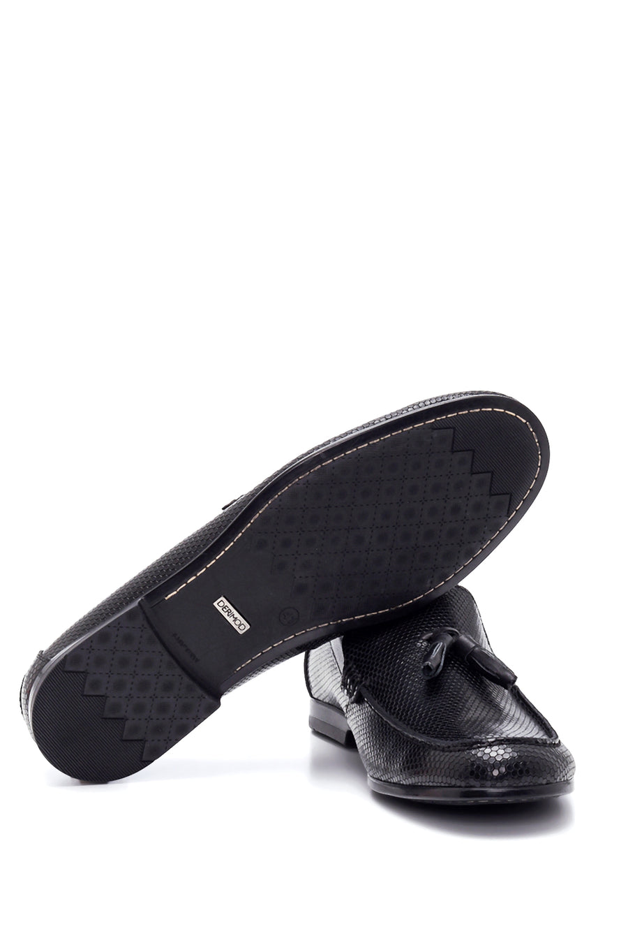 Erkek Deri Baskılı Loafer