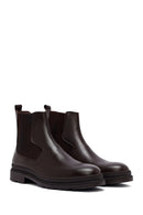 Male Brown Leather Chelsea Boots | Derimod