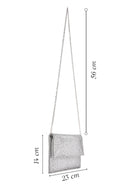 Woman Silver Chain-Strap Embellished Evening Bag | Derimod