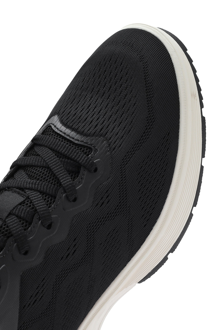 Erkek Siyah Bağcıklı Kalın Tabanlı Sneaker