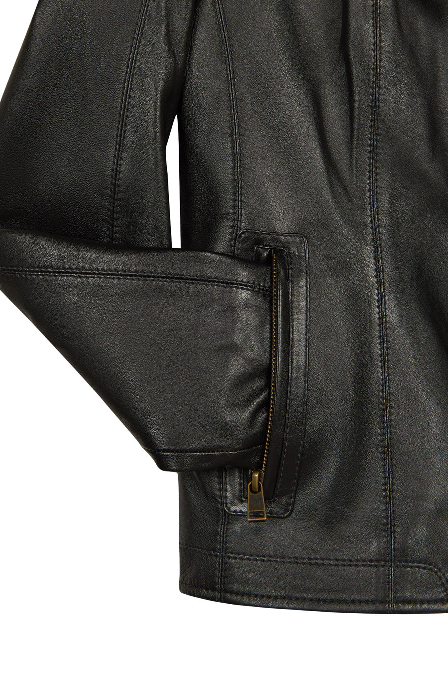 Martha Woman Black Short Leather Jacket
