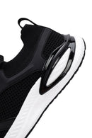 Derimod Zero Men's Black Lace-Up Thick Soled Fabric Sneaker | Derimod
