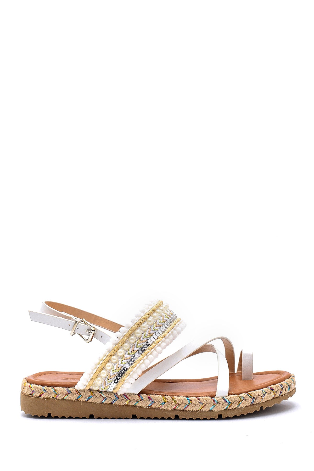 Women's Embroidered Sandals 20SFE275414 | Derimod