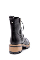 Women's Leather Zipper Detailed Boots | Derimod