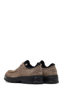 Men's Mink Lace-Up Thick-Soled Suede Leather Casual Shoes | Derimod