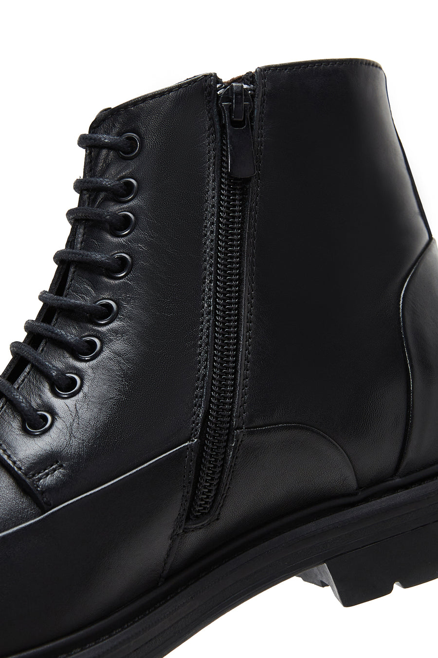 Men's Black Leather Casual Boots
