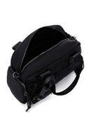 Women's Black Long Strap Accessory Detailed Fabric Handbag | Derimod