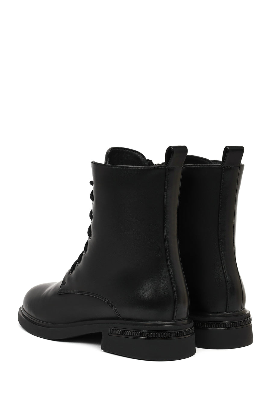 Women's Black Zippered Boots