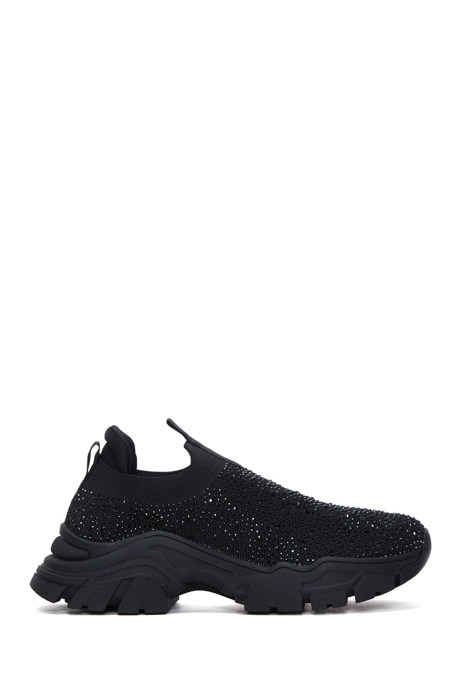 Women's Black Stone Thick Soled Sneaker 22WFD43096F | Derimod