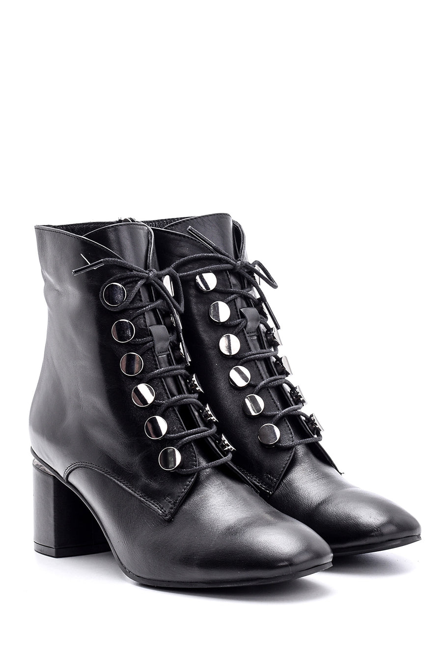 Women's Heeled Leather Boots