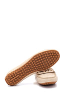 Women's Beige Leather Loafer | Derimod