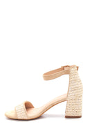 Women's Straw Heel Sandals | Derimod
