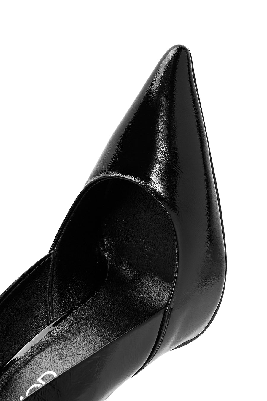 Kadın Siyah Yüksek İnce Topuklu Deri Stiletto