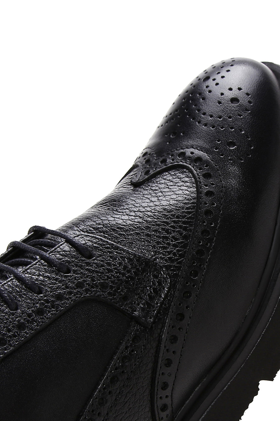 Men's Black Lace Up Leather Casual Shoes