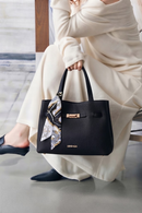 Woman Black Long-Strap Accessorized Classic Shoulder Bag | Derimod