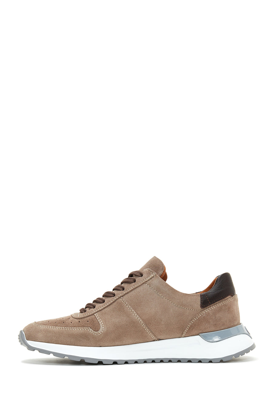 Erkek Vizon Süet Deri Sneaker