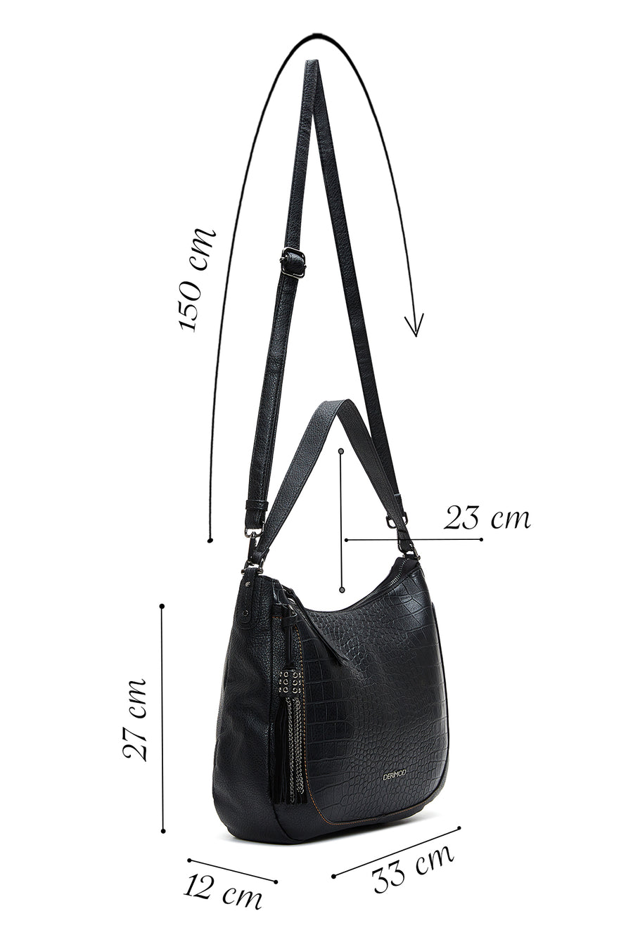 Women's Black Shoulder Bag
