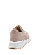 Erkek Vizon Süet Deri Sneaker | Derimod