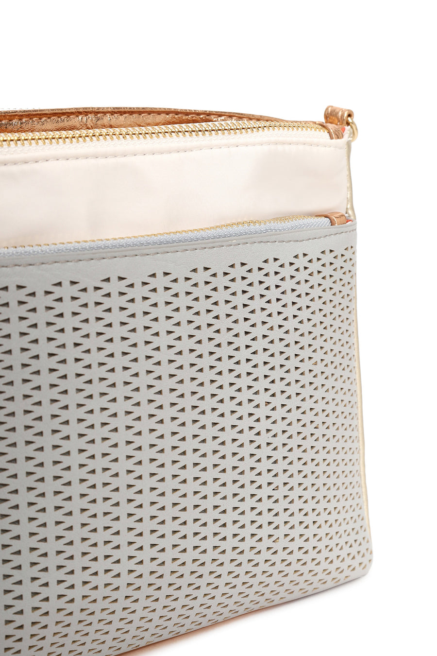 Woman Blue Long-Strap Crossbody Bag