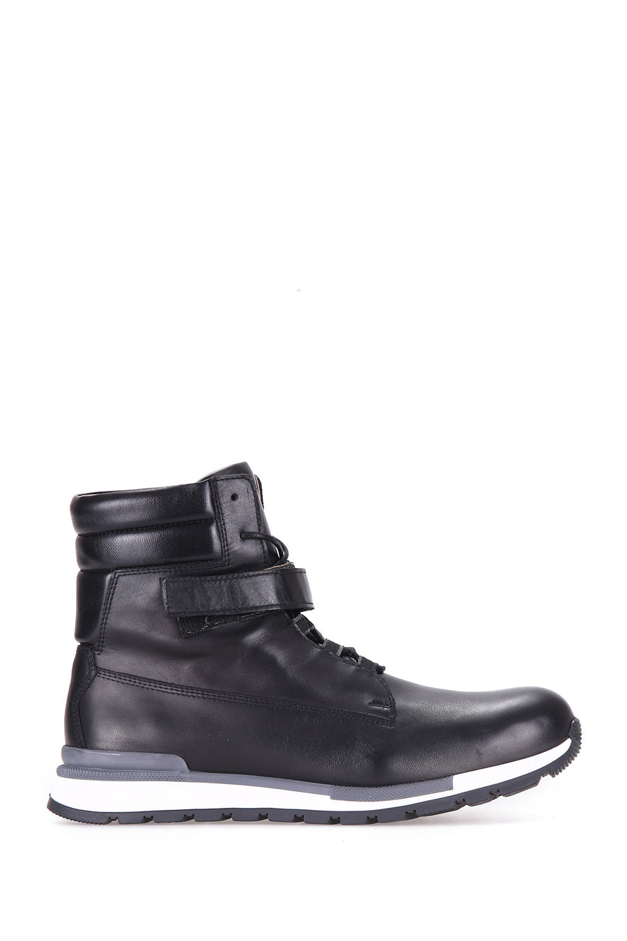 Rubber Sole Men's Leather Boots