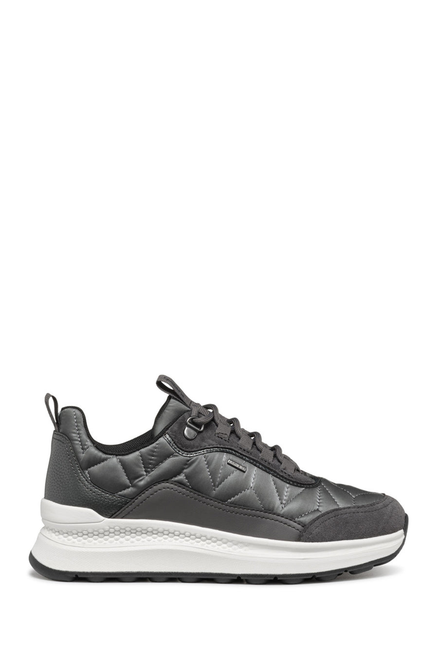 Geox Woman Grey Laced Thick Soled Fabric Sneakers D46WPD0FU22C9002 | Derimod