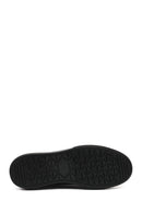 Male Black Lace-Up Leather Sneaker | Derimod