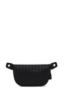 Woman Black Printed Waist Bag | Derimod