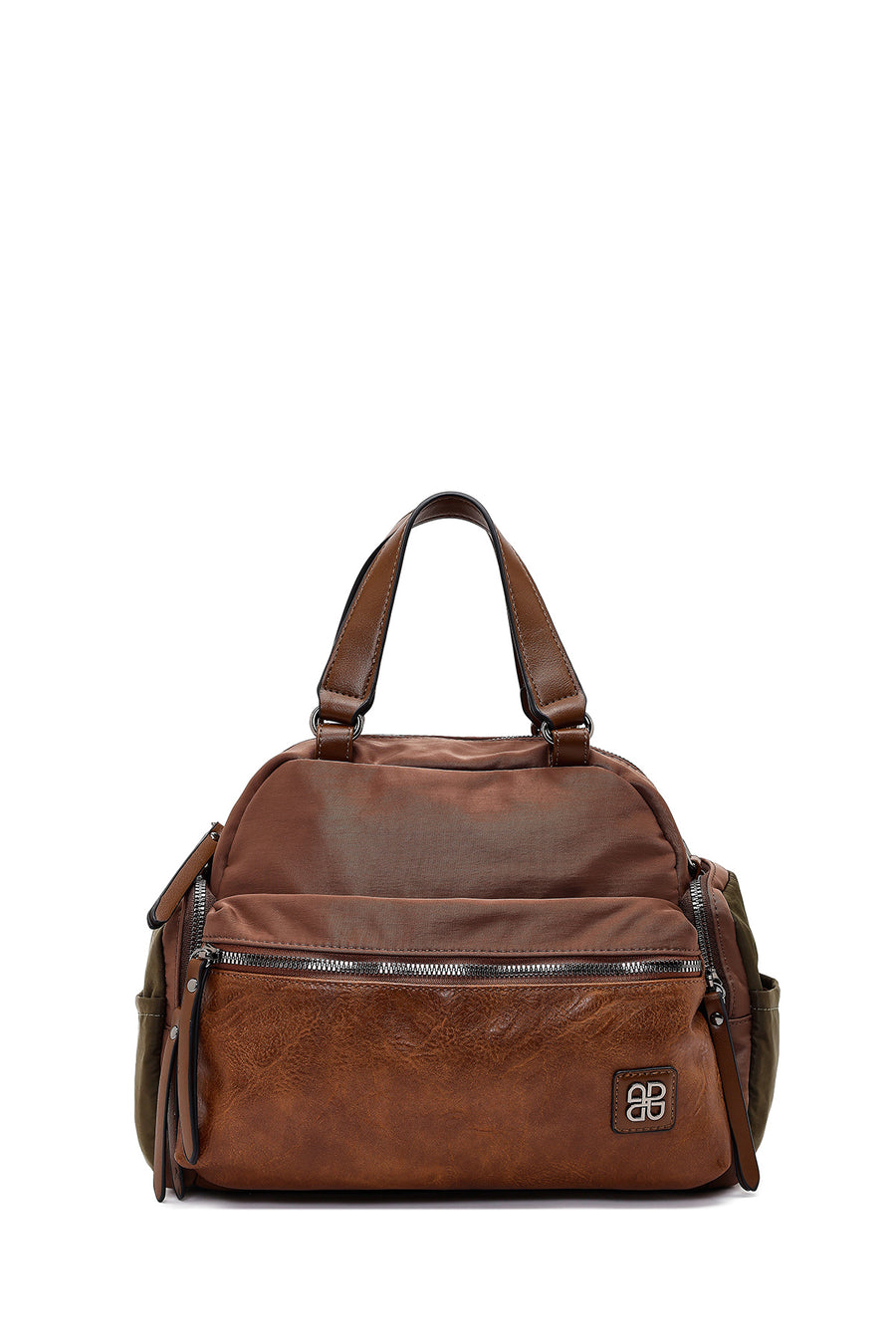 Woman Tan Long-Strap Shoulder Bag