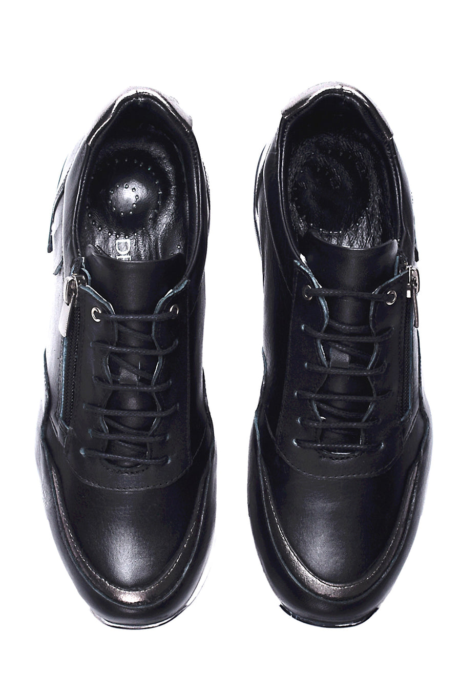 Kadın Deri Kalın Taban Sneaker