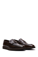 Men's Brown Leather Casual Loafer | Derimod