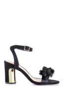 Women's Leather Accessory Detailed Heeled Shoes | Derimod