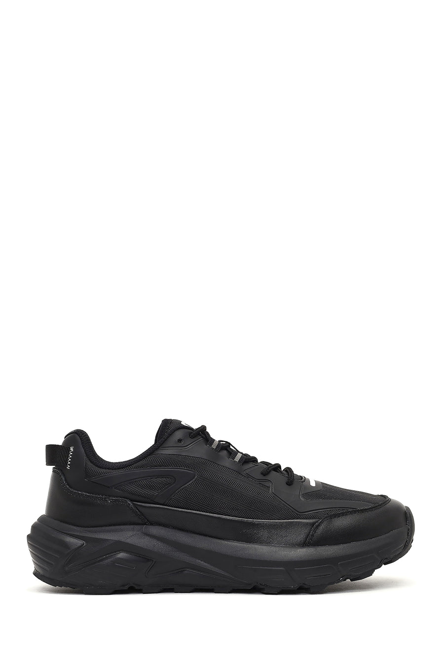 Derimod Studio Erkek Siyah Bağcıklı Kalın Tabanlı Sneaker 25WFD780014 | Derimod
