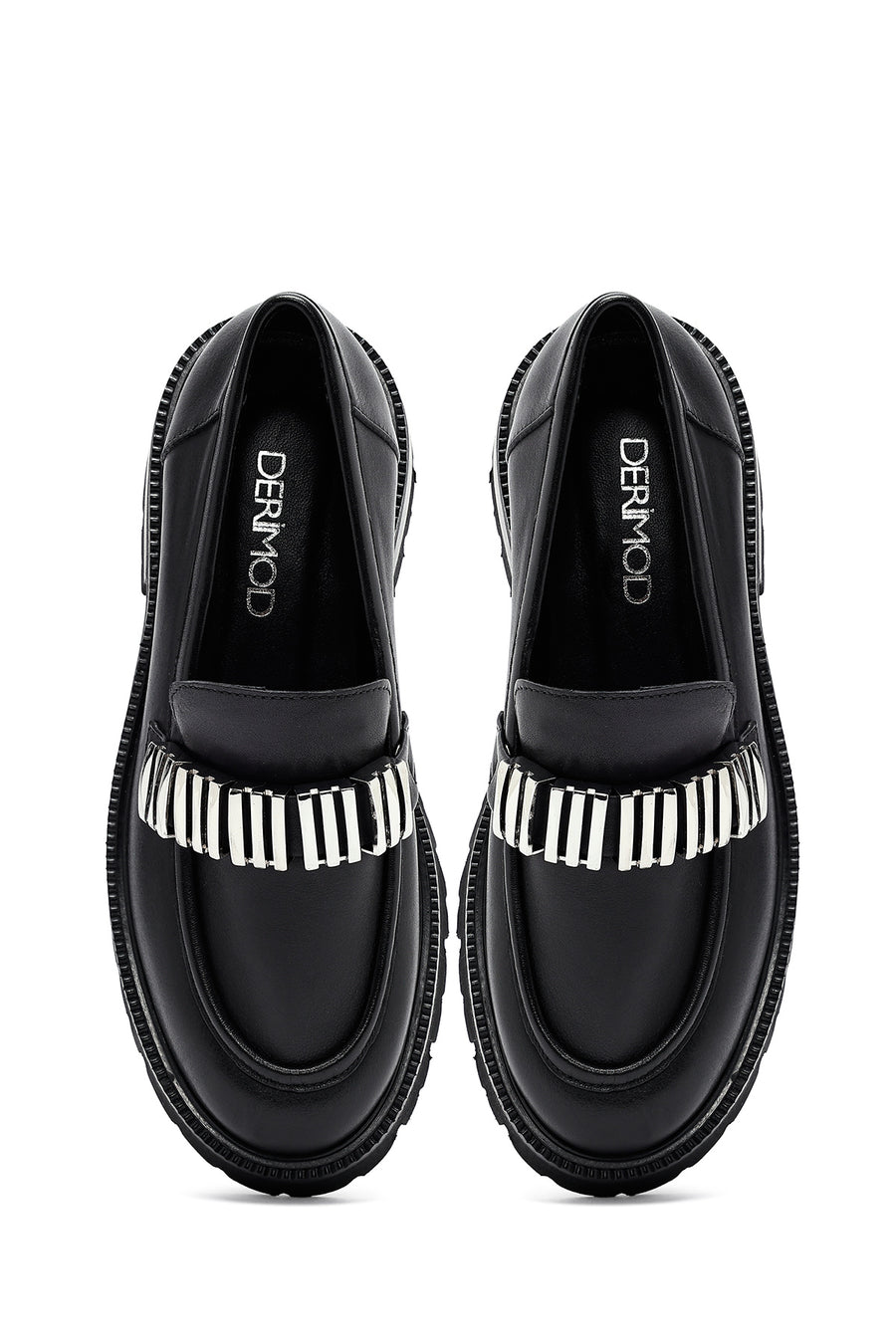 Woman Black Accessory Leather Masculine Loafer