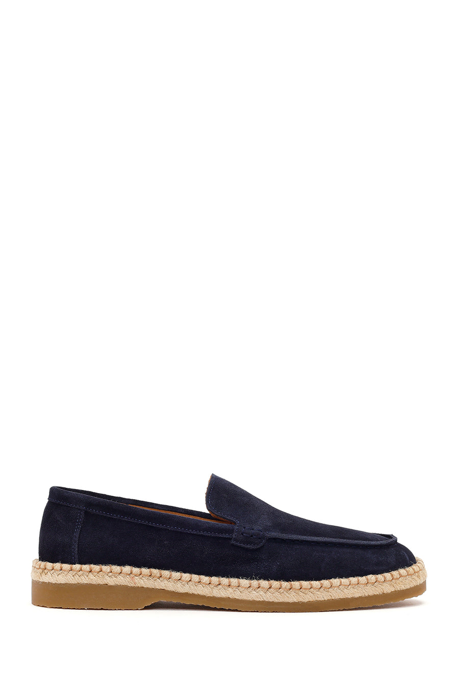 Erkek Lacivert Süet Deri Casual Loafer 26SFD828110 | Derimod
