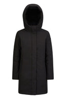 Geox Women's Black Spherica Hooded Coat | Derimod