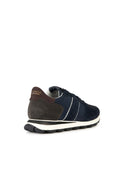 Geox Erkek Lacivert Spherica Vseries Bağcıklı Süet Deri Sneaker | Derimod