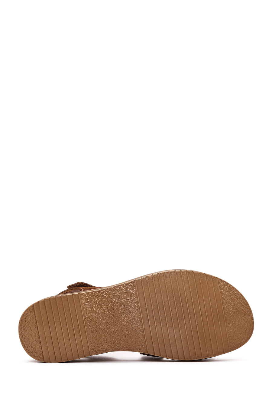 Women's Tan Suede Leather Comfort Sandals