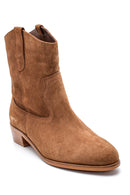 Women's Suede Cowboy Boots | Derimod