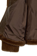 Sevilla Woman Brown Notched Collar Teddy Coats | Derimod