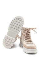 Women's Suede Leather Thick Soled Boots | Derimod