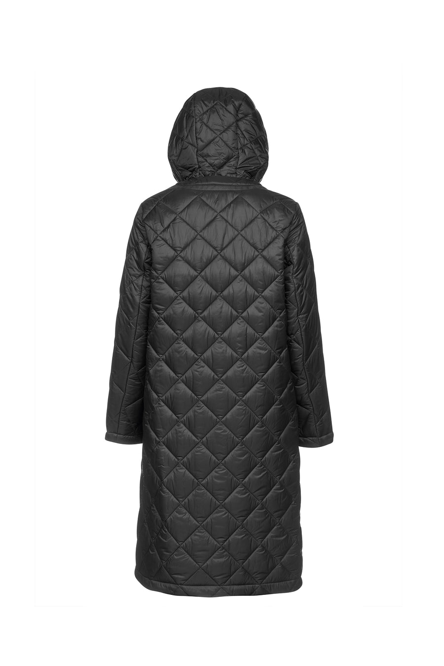 Geox Women's Black Xhup, Amabel Hooded Coat