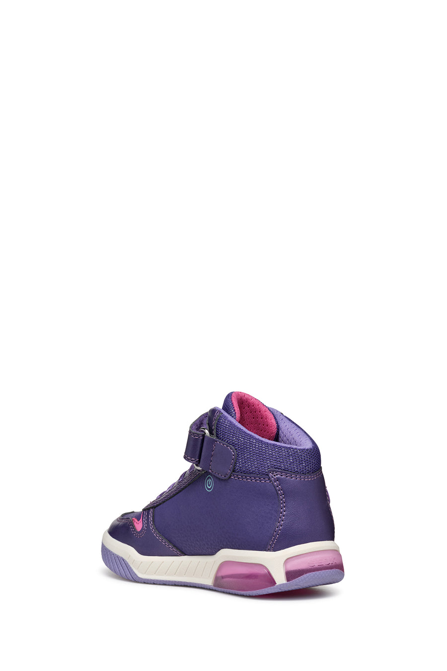 Geox Girls Purple Girl Lace-Up Ankle Sneakers