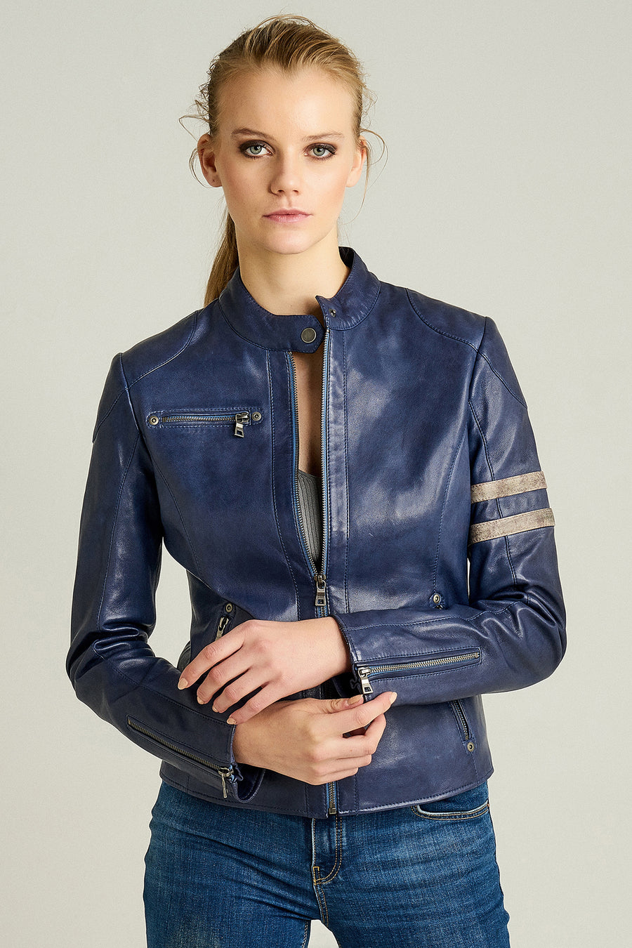 Stop Women's Leather Jacket