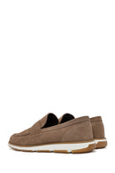 Erkek Vizon Süet Deri Casual Loafer | Derimod