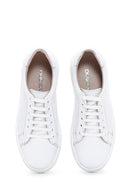 Women's White Leather Sneaker | Derimod