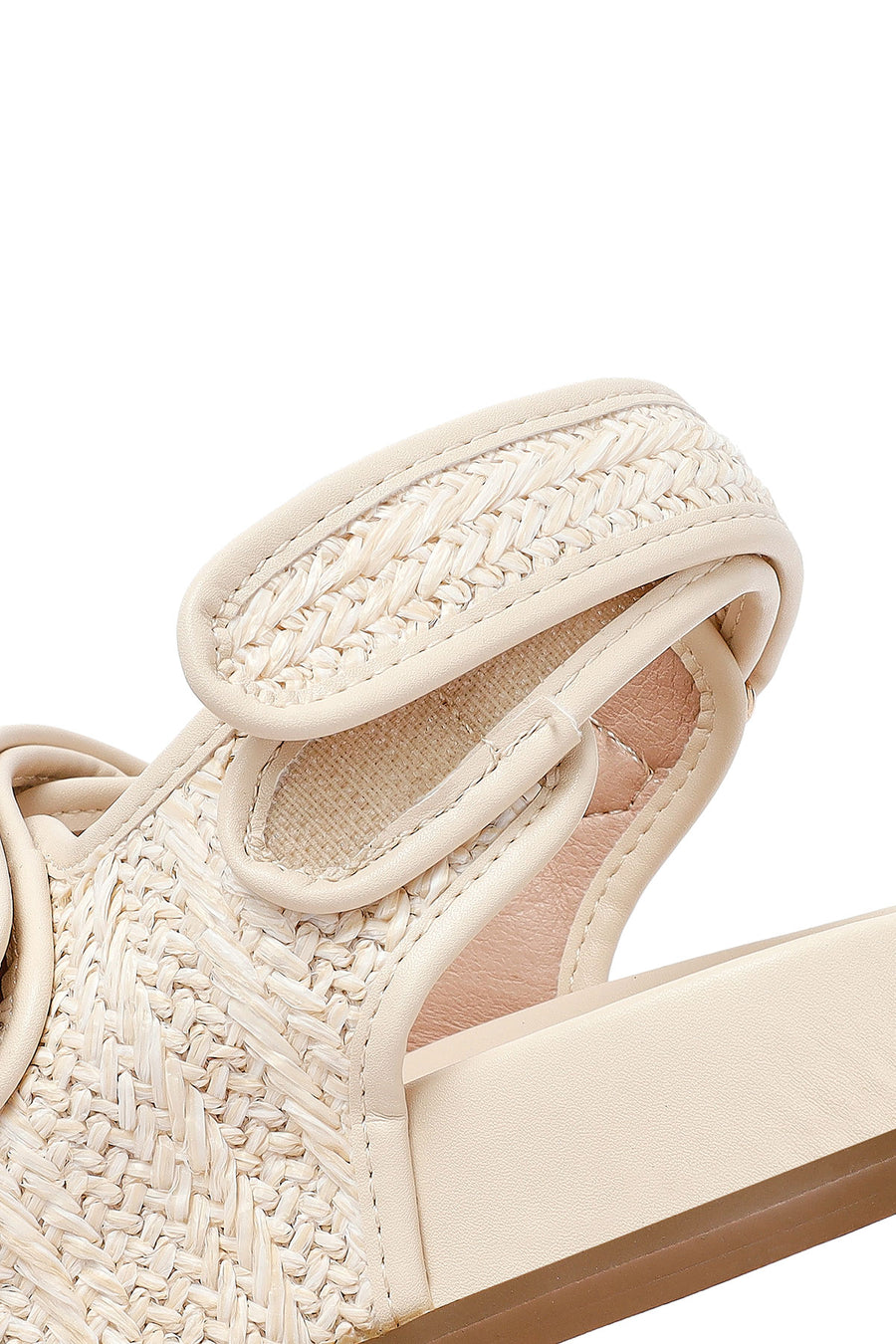 Woman Beige Straw Sandals