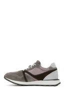 Men's Mink Leather Suede Detailed Sneaker | Derimod