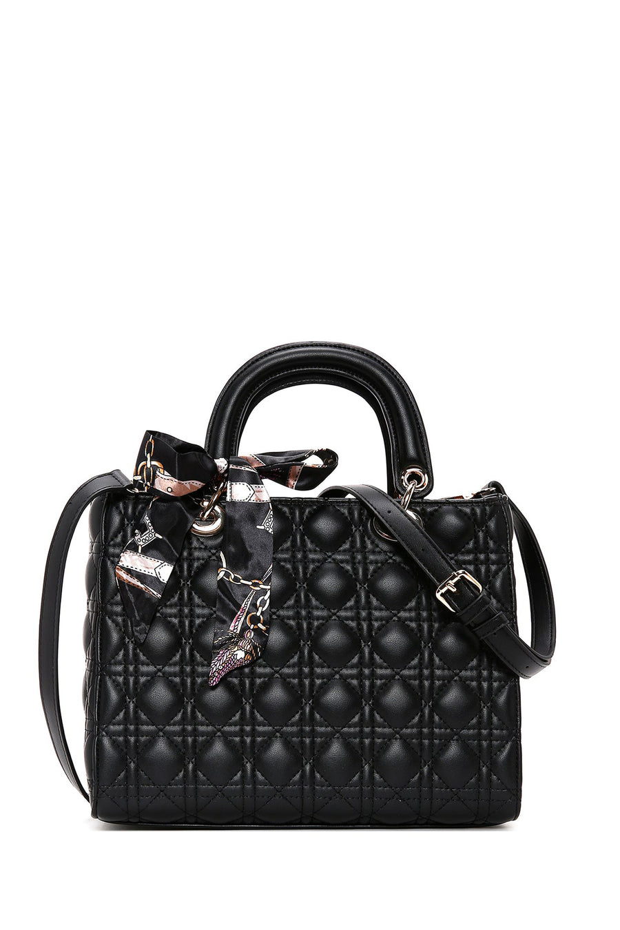 Women's Black Long Strap Quilted Handbag 25SBD2824KP | Derimod